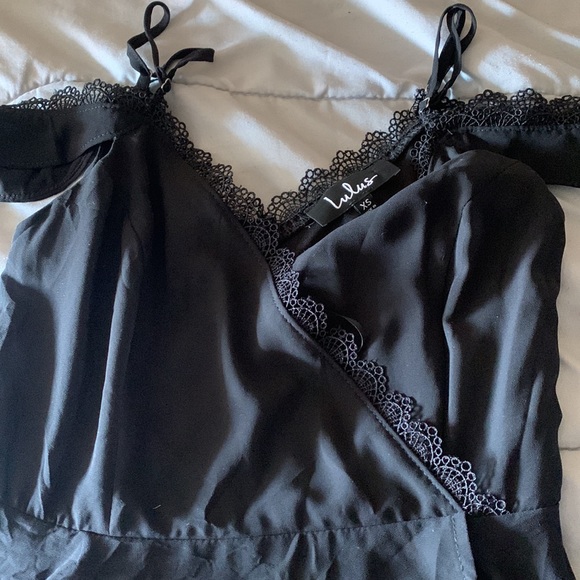 Lulus Off-the shoulder Black Dress - Picture 2 of 5